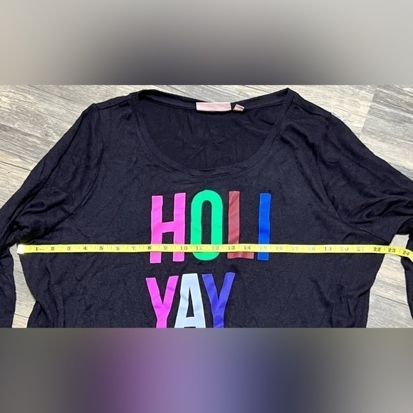 EVRI Holiyay Thin Long Sleeve Plus Women’s Size 1X - Picture 3 of 5